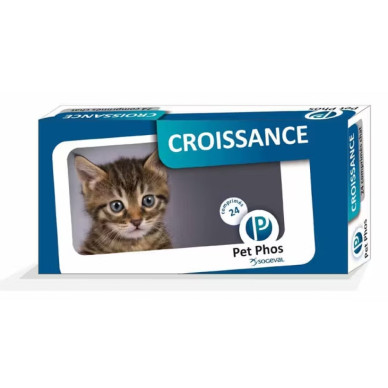 Pet Phos Felin Croissance Ceva – Supliment Vitamino-Mineral pentru Pisici în Creștere – 96 Comprimate